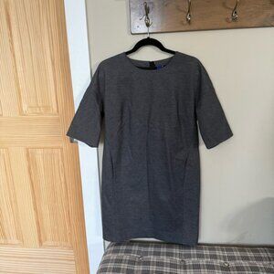 Kit and Ace Cashmere Blend Sheath Dress Charcoal Size 6